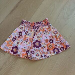 Wild Fable High Waist Floral Shorts - Pink and Orange